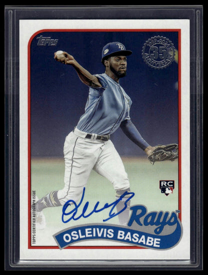 2024 Topps Update Osleivis Basabe 1989 Topps Baseball 35th Anniversary Auto