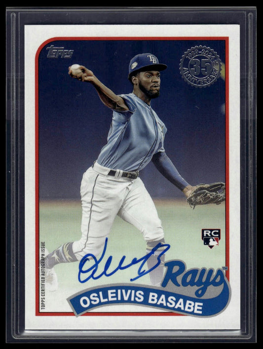 2024 Topps Update Osleivis Basabe 1989 Topps Baseball 35th Anniversary Auto