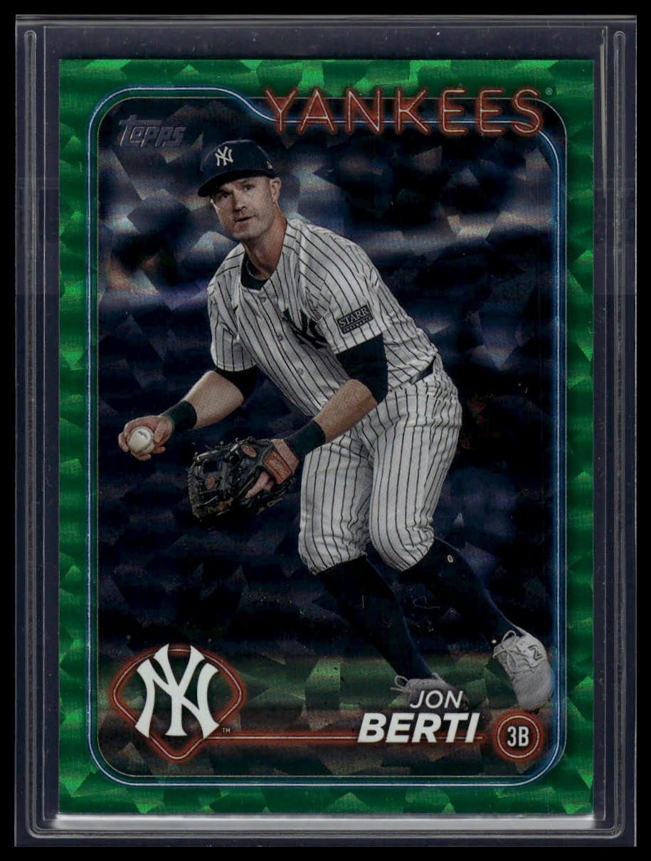 2024 Topps Update #US124 Jon Berti Green Crackle Foilboard #/499